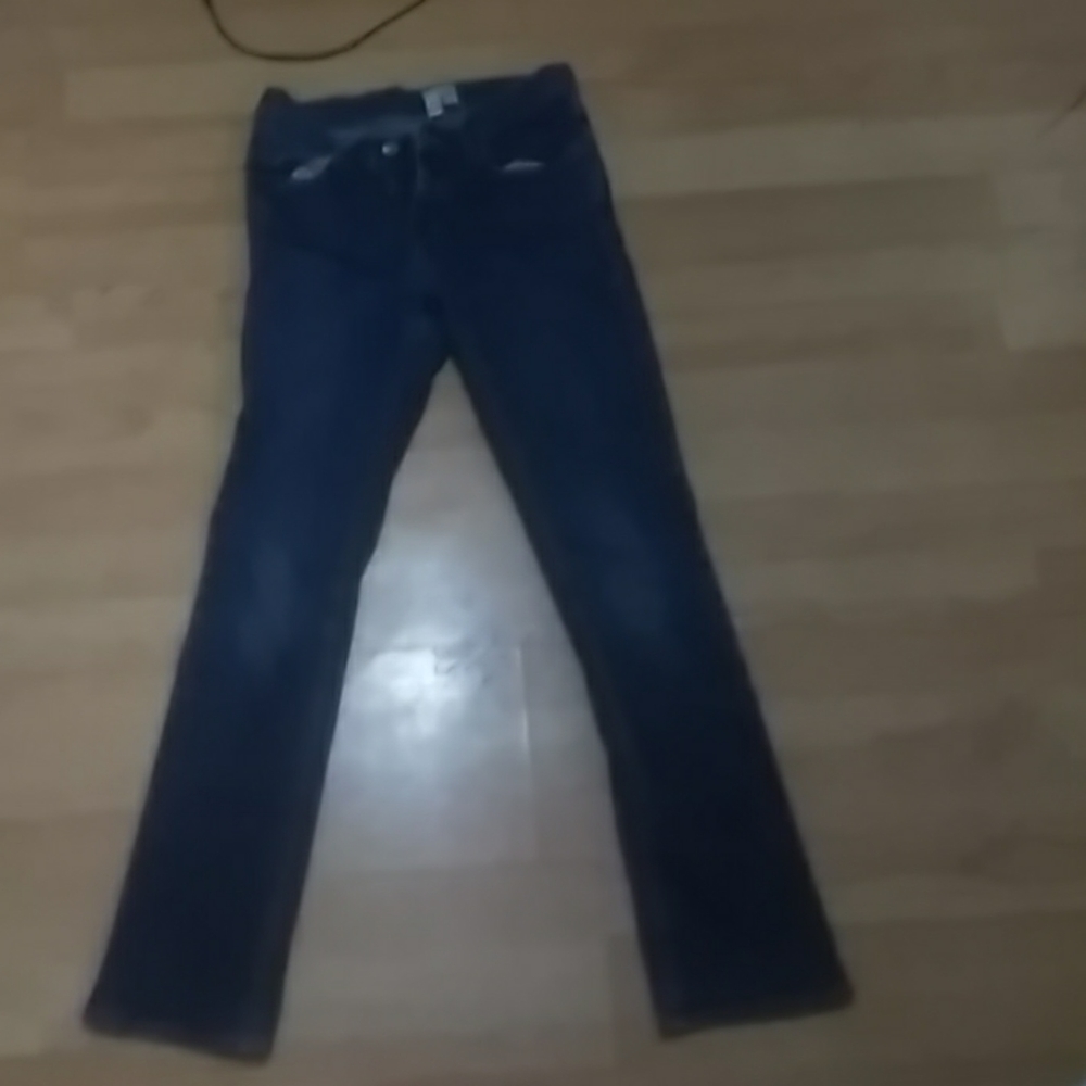 Blue stretchy skinny jeans